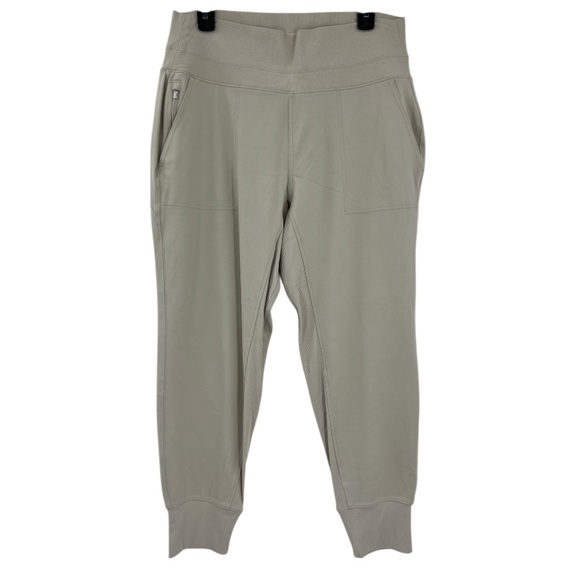Athleta Venice High Rise Joggers abalone grey New SZ L - Picture 4 of 10